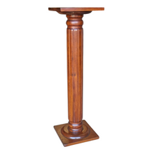 Load image into Gallery viewer, VINTAGE FLUTED TIMBER PEDESTAL STAND
