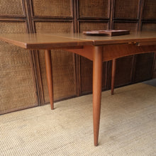 Load image into Gallery viewer, VINTAGE MID CENTURY EXTENDABLE DINING TABLE BY CHATLEY
