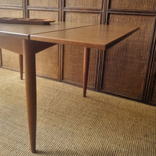 Load image into Gallery viewer, VINTAGE MID CENTURY EXTENDABLE DINING TABLE BY CHATLEY

