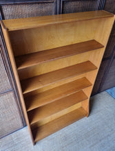 Load image into Gallery viewer, MID CENTURY SOLID HARDWOOD BOOKCASE
