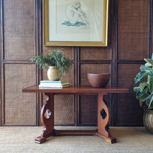 Load image into Gallery viewer, VINTAGE DUTCH MONASTERY STYLE GOTHIC REVIVAL OAK COFFEE TABLE
