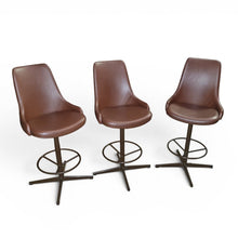 Load image into Gallery viewer, SET OF 3 KENDALL KITCHEN COUNTER SWIVEL STOOLS
