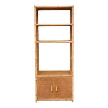 Load image into Gallery viewer, VINTAGE CANE &amp; RATTAN DISPLAY CABINET
