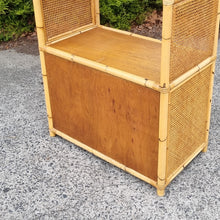 Load image into Gallery viewer, VINTAGE CANE &amp; RATTAN DISPLAY CABINET
