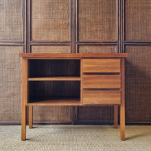 Load image into Gallery viewer, SMALL VINTAGE TEAK CABINET / MEDIA UNIT
