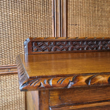 Load image into Gallery viewer, VINTAGE JACOBEAN REVIVAL OAK SIDEBOARD / BUFFET
