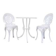 Load image into Gallery viewer, VINTAGE CAST ALUMINIUM 3 PIECE PATIO SETTING
