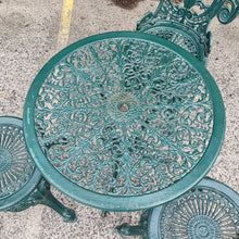 Load image into Gallery viewer, VINTAGE CAST IRON 4 PIECE PATIO SETTING
