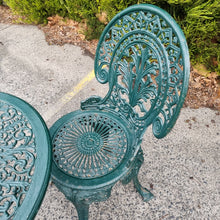 Load image into Gallery viewer, VINTAGE CAST IRON 4 PIECE PATIO SETTING
