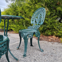 Load image into Gallery viewer, VINTAGE CAST IRON 4 PIECE PATIO SETTING
