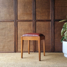 Load image into Gallery viewer, MID CENTURY VINTAGE VANITY / STORAGE STOOL
