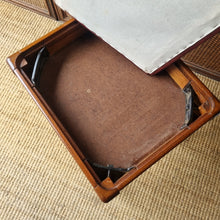 Load image into Gallery viewer, MID CENTURY VINTAGE VANITY / STORAGE STOOL
