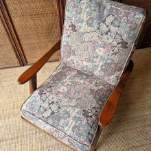 Load image into Gallery viewer, MID CENTURY VINTAGE BLACKWOOD BOOMERANG STYLE ARMCHAIR
