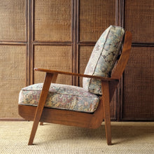 Load image into Gallery viewer, MID CENTURY VINTAGE BLACKWOOD BOOMERANG STYLE ARMCHAIR
