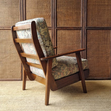 Load image into Gallery viewer, MID CENTURY VINTAGE BLACKWOOD BOOMERANG STYLE ARMCHAIR

