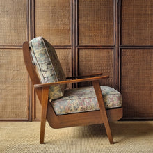 Load image into Gallery viewer, MID CENTURY VINTAGE BLACKWOOD BOOMERANG STYLE ARMCHAIR
