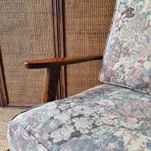 Load image into Gallery viewer, MID CENTURY VINTAGE BLACKWOOD BOOMERANG STYLE ARMCHAIR
