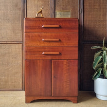 Load image into Gallery viewer, MID CENTURY SOLID MYRTLE TALLBOY CABINET
