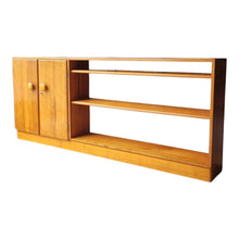 Load image into Gallery viewer, MID CENTURY SOLID MYRTLE HERITAGE FURNITURE (MYER) LOW SIDEBOARD / BOOKCASE
