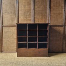 Load image into Gallery viewer, VINTAGE INDUSTRIAL PIGEON HOLE STORAGE POST OFFICE UNIT
