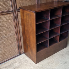 Load image into Gallery viewer, VINTAGE INDUSTRIAL PIGEON HOLE STORAGE POST OFFICE UNIT
