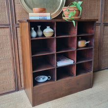 Load image into Gallery viewer, VINTAGE INDUSTRIAL PIGEON HOLE STORAGE POST OFFICE UNIT
