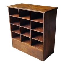 Load image into Gallery viewer, VINTAGE INDUSTRIAL PIGEON HOLE STORAGE POST OFFICE UNIT
