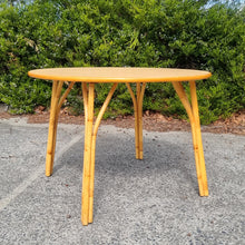 Load image into Gallery viewer, 5 PIECE VINTAGE CANE DINING SETTING - NEW SEAT PADS
