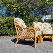 Load image into Gallery viewer, 3 PIECE VINTAGE CANE LOUNGE SETTING
