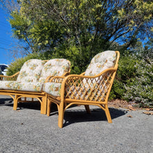 Load image into Gallery viewer, 3 PIECE VINTAGE CANE LOUNGE SETTING
