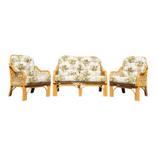 Load image into Gallery viewer, 3 PIECE VINTAGE CANE LOUNGE SETTING
