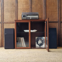 Load image into Gallery viewer, VINTAGE MID CENTURY STYLE PARKER FURNITURE GLASS FRONT CABINET
