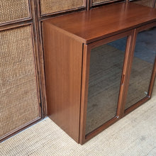 Load image into Gallery viewer, VINTAGE MID CENTURY STYLE PARKER FURNITURE GLASS FRONT CABINET
