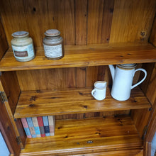 Load image into Gallery viewer, VINTAGE SOLID PINE BUREAU BOOKCASE
