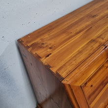Load image into Gallery viewer, VINTAGE SOLID PINE BUREAU BOOKCASE
