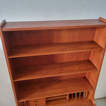Load image into Gallery viewer, JOHANNES SORTH DANISH TEAK SECRETAIRE BUREAU BOOKCASE FOR BORNHOLMS MØBELFABRIK
