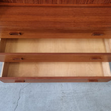 Load image into Gallery viewer, JOHANNES SORTH DANISH TEAK SECRETAIRE BUREAU BOOKCASE FOR BORNHOLMS MØBELFABRIK
