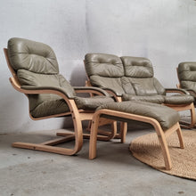 Load image into Gallery viewer, VINTAGE LAMITECH 5 PIECE LEATHER LOUNGE SUITE
