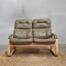 Load image into Gallery viewer, VINTAGE LAMITECH 5 PIECE LEATHER LOUNGE SUITE
