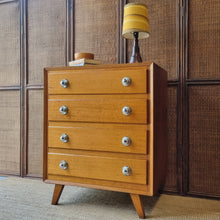 Load image into Gallery viewer, VINTAGE MID CENTURY TALLBOY CHEST OF DRAWERS
