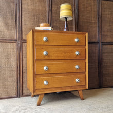 Load image into Gallery viewer, VINTAGE MID CENTURY TALLBOY CHEST OF DRAWERS
