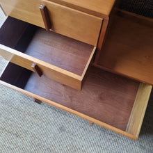 Load image into Gallery viewer, VINTAGE ART DECO MID CENTURY STEP CHEST OF DRAWERS
