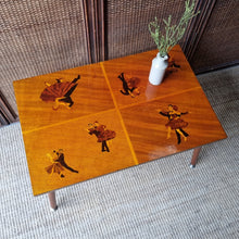 Load image into Gallery viewer, VINTAGE MID CENTURY MARQUETRY COFFEE TABLE

