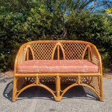 Load image into Gallery viewer, VINTAGE CANE RATTAN SOFA LOVESEAT
