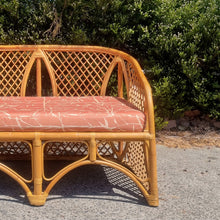 Load image into Gallery viewer, VINTAGE CANE RATTAN SOFA LOVESEAT
