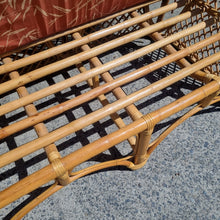 Load image into Gallery viewer, VINTAGE CANE RATTAN SOFA LOVESEAT
