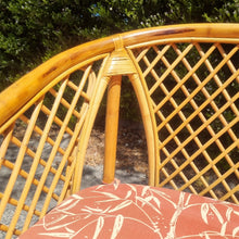 Load image into Gallery viewer, VINTAGE CANE RATTAN SOFA LOVESEAT
