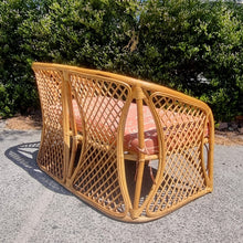 Load image into Gallery viewer, VINTAGE CANE RATTAN SOFA LOVESEAT
