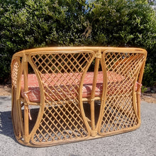 Load image into Gallery viewer, VINTAGE CANE RATTAN SOFA LOVESEAT
