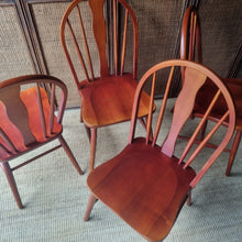 Load image into Gallery viewer, SET OF 4 MID CENTURY DINING CHAIRS BY MELCHAIR

